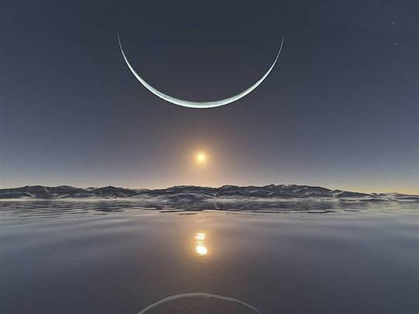 Sunset at the north pole