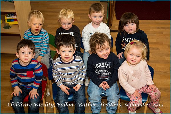 Toddlers seated