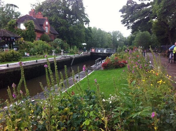 Lock gates.